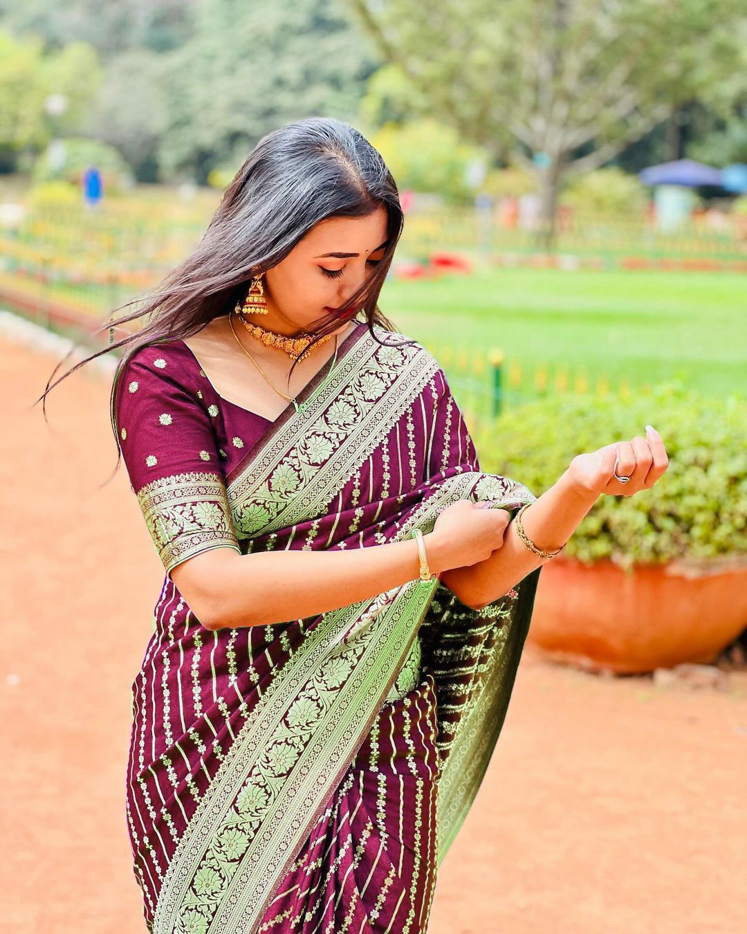 AD 1556 Designer Soft Banarasi Silk Sarees Wholesale Shop In Surat